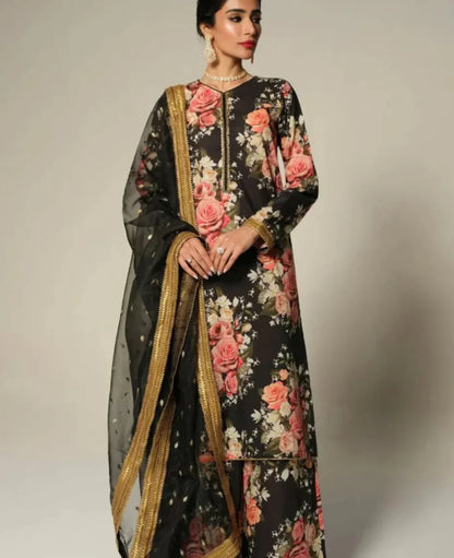 Sapphire | Poly Lawn Dress | 3 Piece