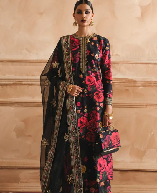 Deep Dusk | Poly Lawn Dress | 3 Piece