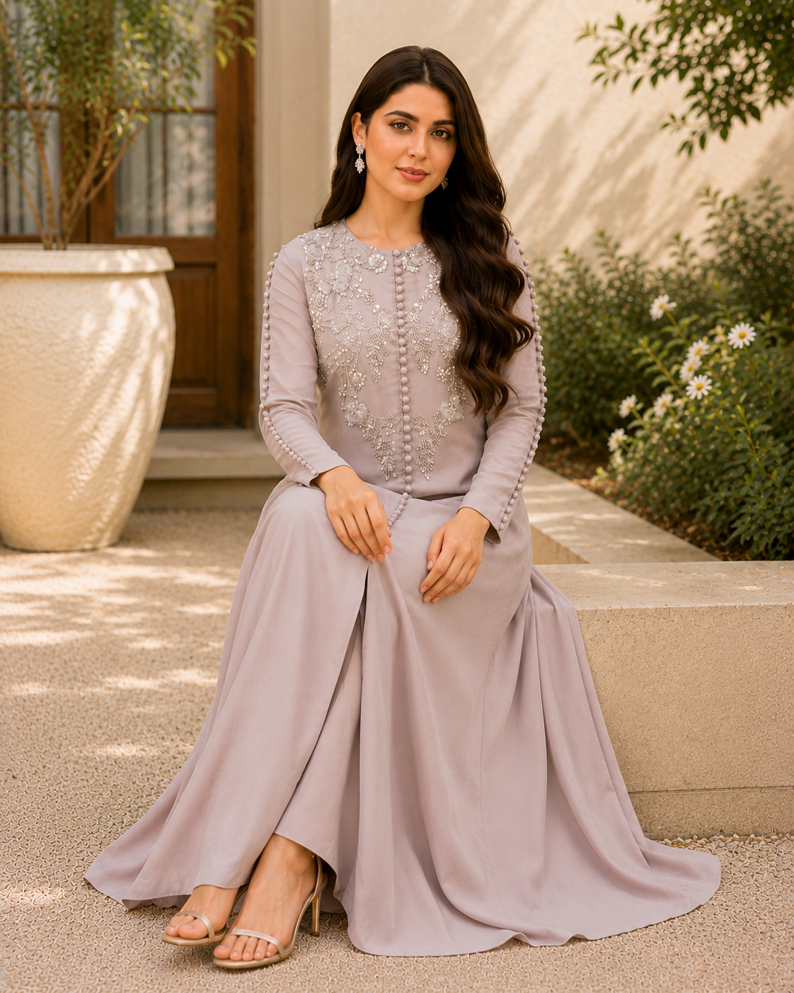 Nova | Tussar Silk Ada Work | 2 Piece