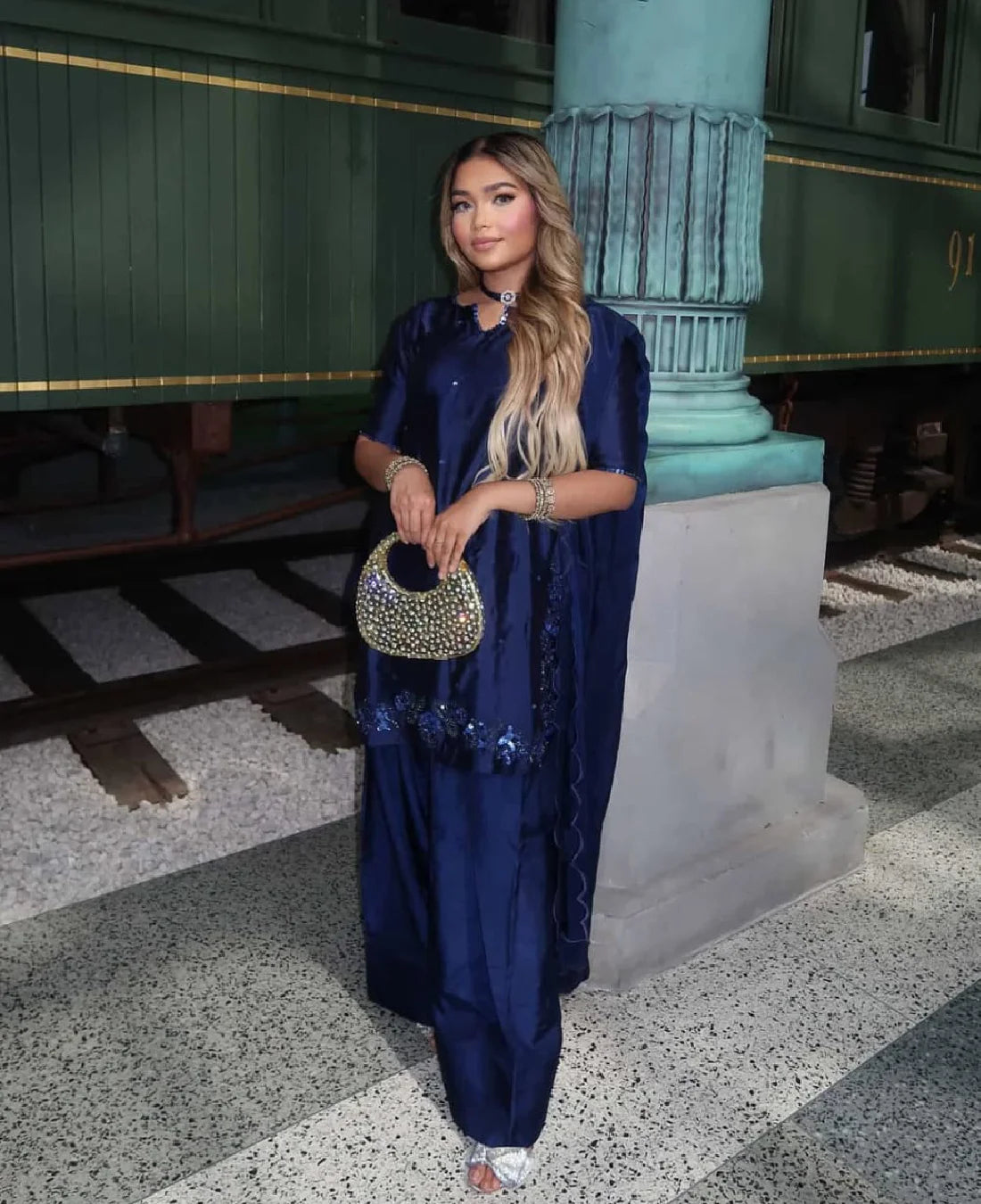 Cherry | Tassel Silk Dress | 3 Piece