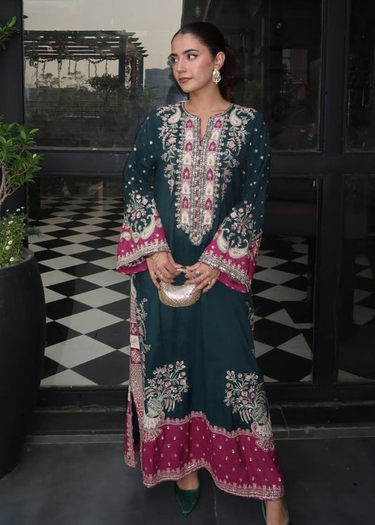 2 PIECE | PEACOCK KAFTAN
