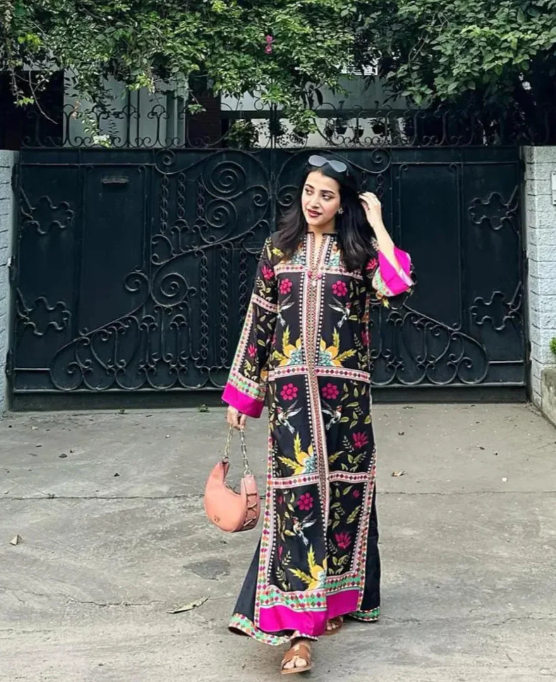 Alien Black | Silky Lawn Dress | 2 Piece